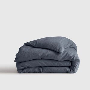 QUINCE European Linen Duvet Cover King/Cal King Nightfall 6340